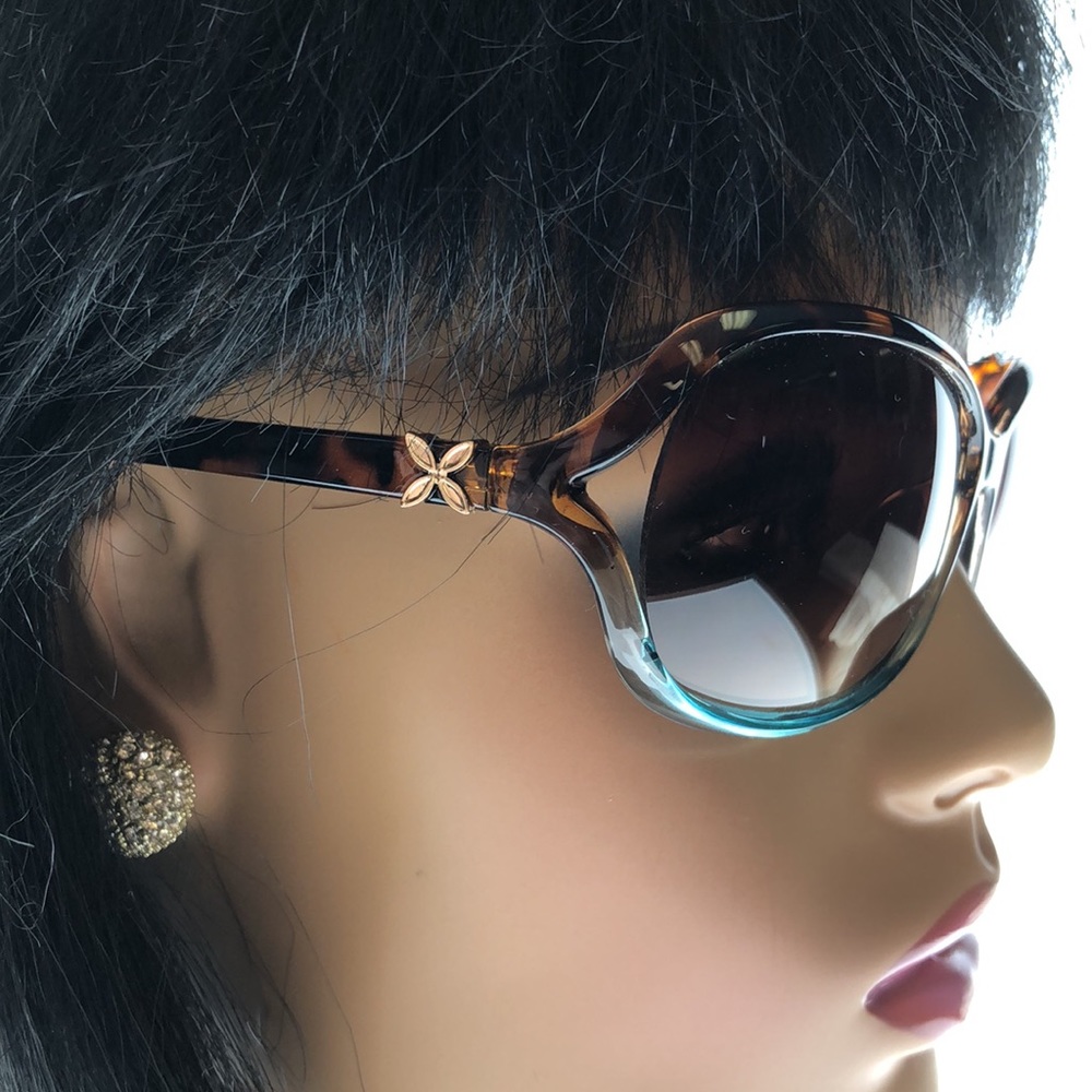 Oscar Dela Renta Tortoise Shell Frame Thin Arm - image 5